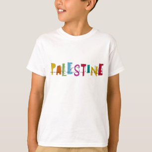 PALESTINE Arabic Name  Colourful kids design T-Shirt