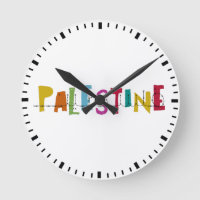PALESTINE Arabic Name Colourful Tote Bag Watch