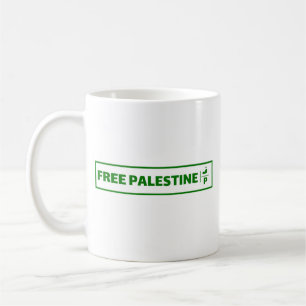 Palestine car registration plate - Free Palestine. Coffee Mug