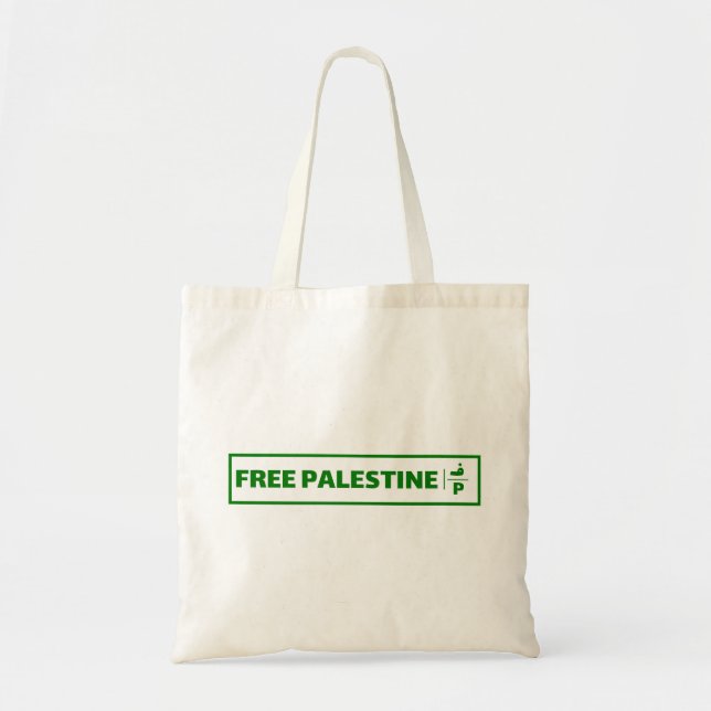 Palestine car registration plate - Free Palestine. Tote Bag (Front)