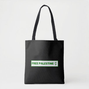 Palestine car registration plate - Free Palestine. Tote Bag
