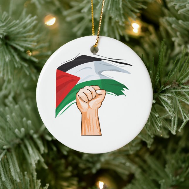 Palestine Ceramic Ornament (Tree)