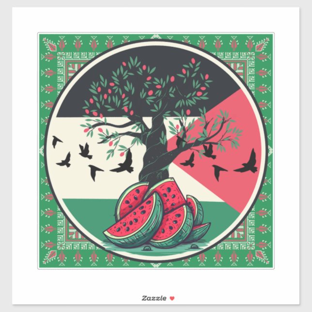 palestine culuture | palestine watermelon, olive t (Sheet)