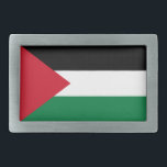 Palestine Flag Belt Buckle<br><div class="desc">Patriotic flag of Palestine.</div>