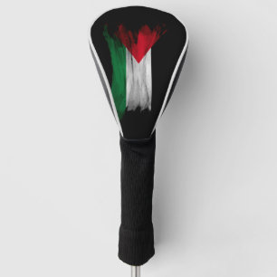 Palestine flag brush stroke, national flag golf head cover