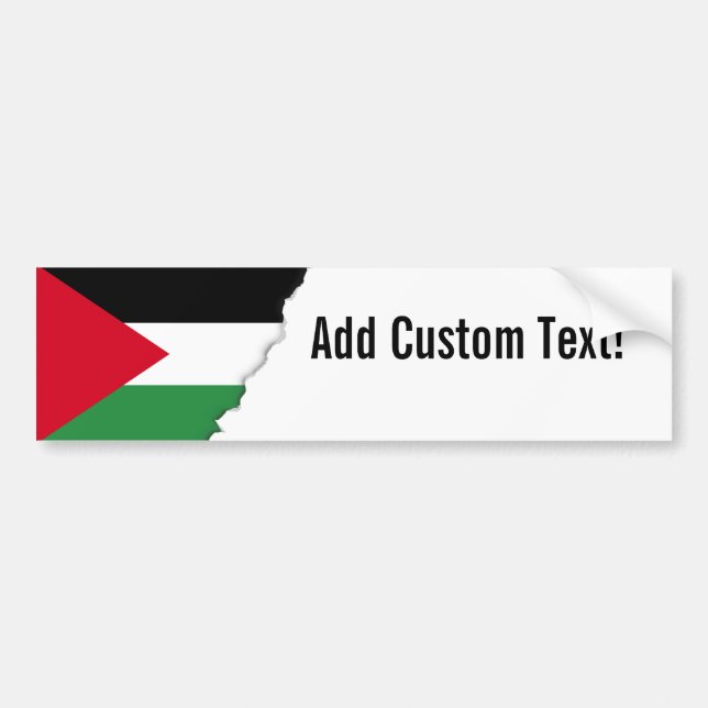 Palestine Flag Bumper Sticker (Front)