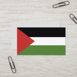Palestine flag business card