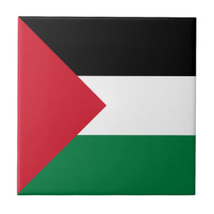 Palestine Flag Ceramic Tile