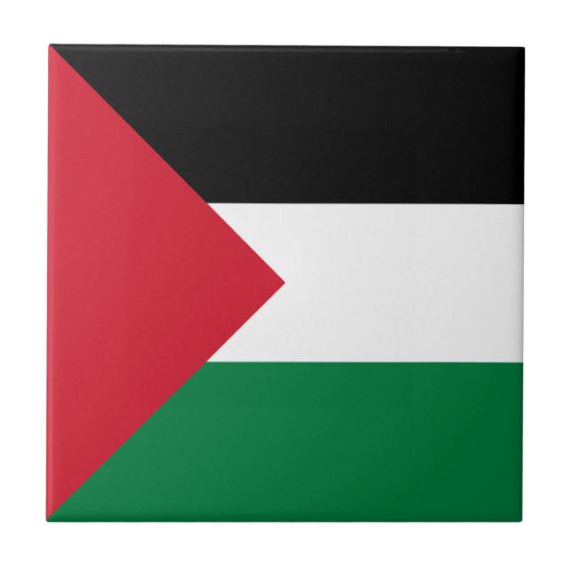Palestine Flag Ceramic Tile (Front)