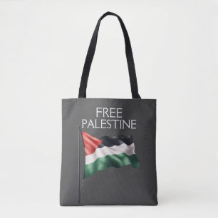 Palestine Flag Free Gaza Tote Bag