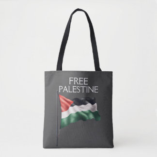 Palestine Flag Free Gaza Tote Bag