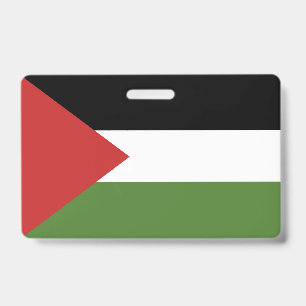 Palestine flag ID badge