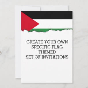 Palestine Flag Invitation