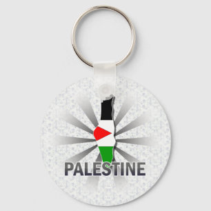 Palestine Flag Map 2.0 Key Ring