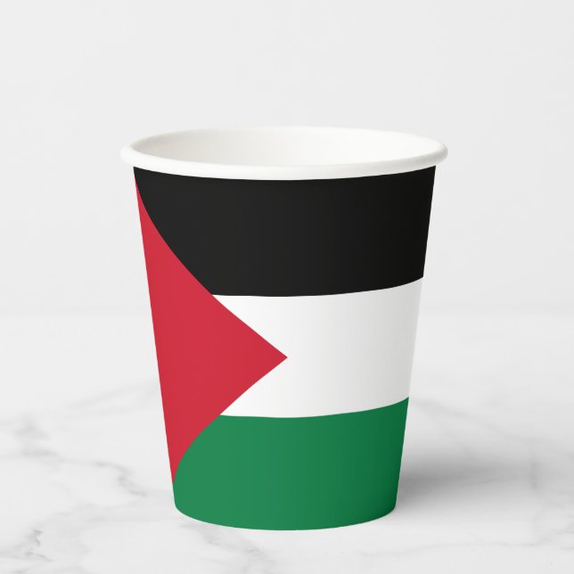 Palestine Flag Paper Cups (Front)