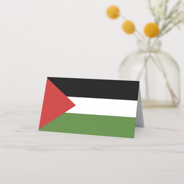 Palestine flag place card (Front)