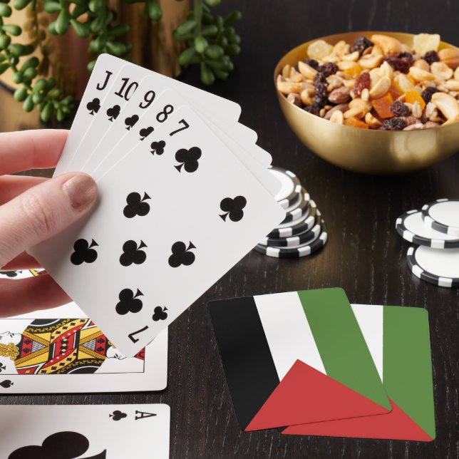 Palestine flag playing cards (In Situ)