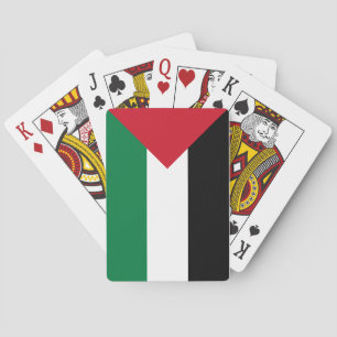 Palestine flag playing cards