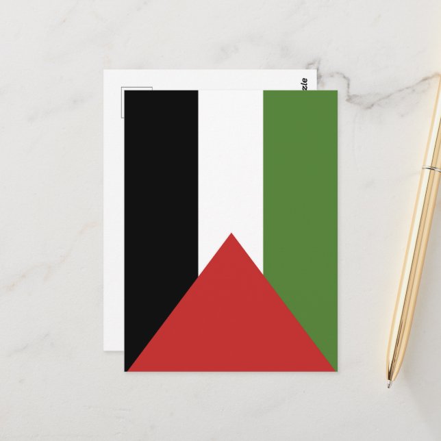Palestine flag postcard (Front/Back In Situ)