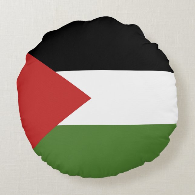 Palestine flag round cushion (Back)