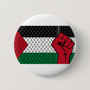 Palestine flag, Save Gaza, free Gaza 6 Cm Round Badge
