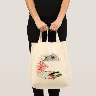 Palestine flag tote bag