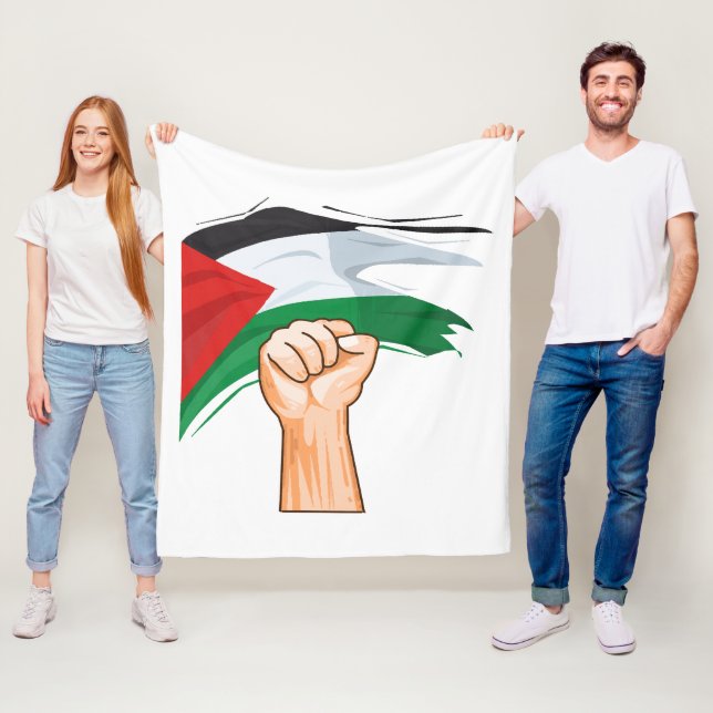 Palestine Fleece Blanket (In Situ)