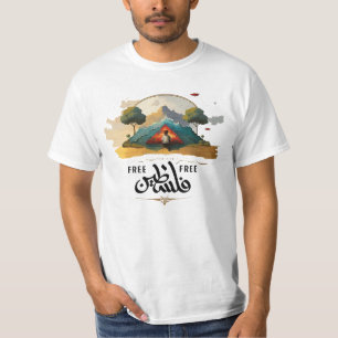 Palestine Free Arabic Calligraphy T-Shirt