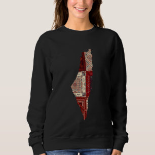 Palestine Free Palestine Map Free Gaza Traditional Sweatshirt