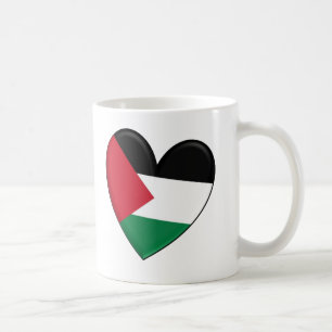 Palestine Heart Flag Coffee Mug