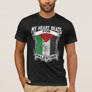 Palestine Heart Gaza Peace Palestinian Roots T-Shirt