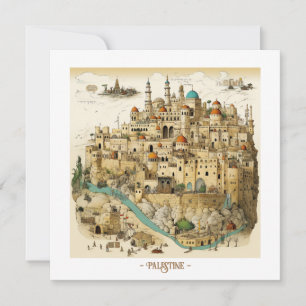 Palestine Illustration Holiday Card