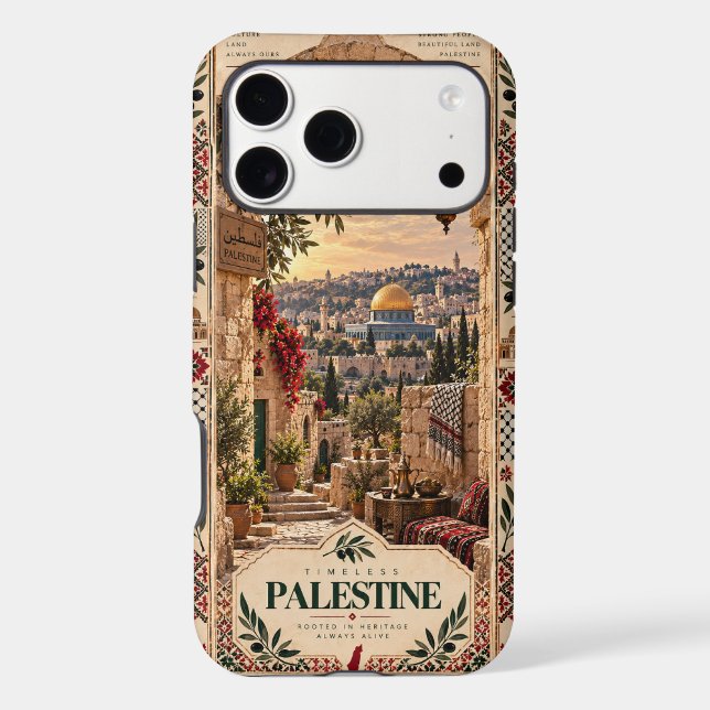 Palestine IPhone Case | Jerusalem Olive Heritage  (Back)