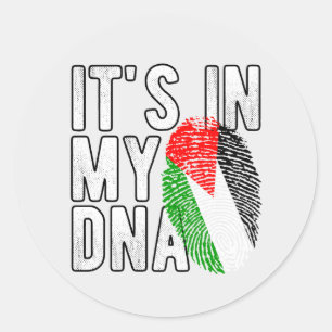 Palestine It's in My DNA Classic Round Sticker