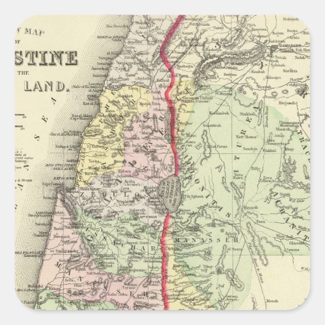 Palestine, Jerusalem 2 Square Sticker (Front)