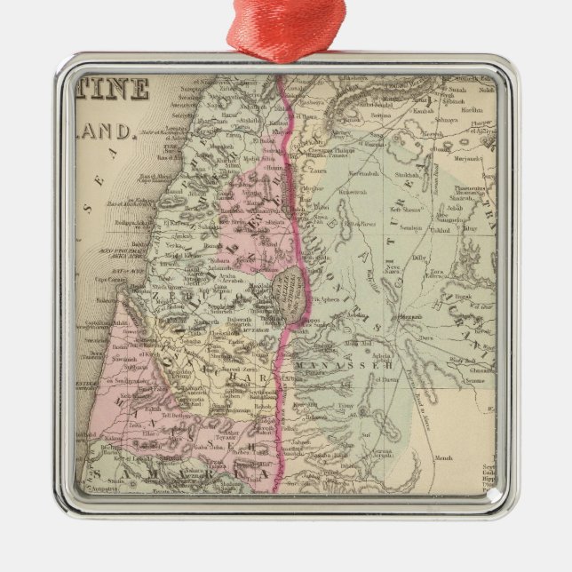 Palestine, Jerusalem Metal Ornament (Front)