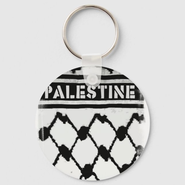 Palestine Keffiyah Key Ring (Front)