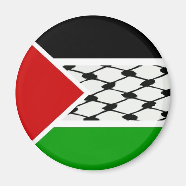 Palestine Keffiyeh Flag Magnet (Front)