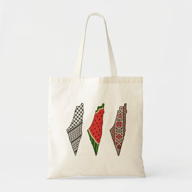 Palestine Map Tote Bag (Front)