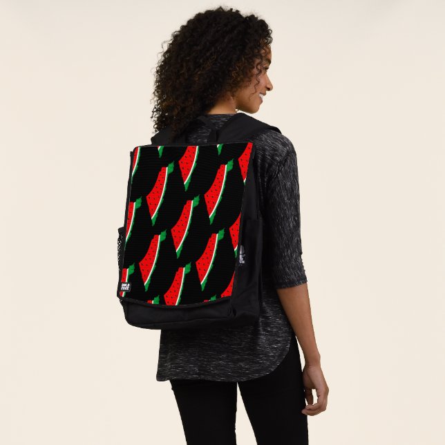 Palestine Map Watermelon Symbol of freedom Backpack (Worn)