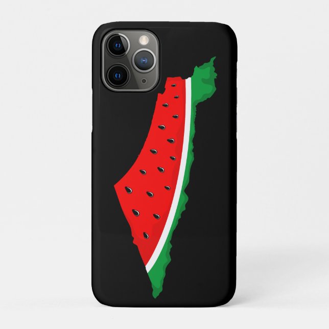 Palestine Map Watermelon Symbol of freedom Case-Mate iPhone Case (Back)