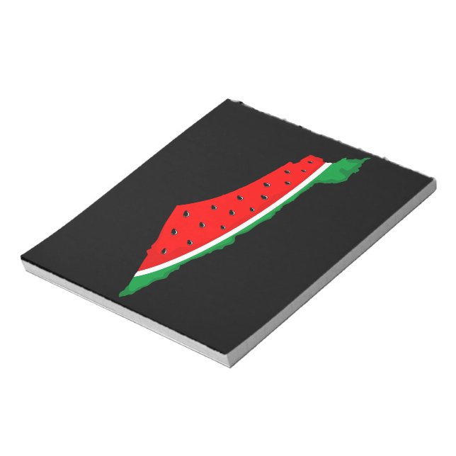 Palestine Map Watermelon Symbol of freedom Notepad (Rotated)