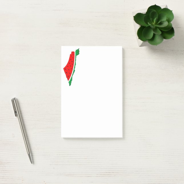 Palestine Map Watermelon Symbol of freedom Post-it Notes (Office)