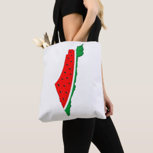 Palestine Map Watermelon Symbol of freedom  Tote Bag