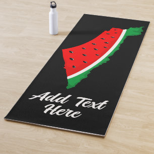 Palestine Map Watermelon Symbol of freedom  Yoga Mat
