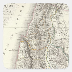Palestine ou Terre Sainte - The Holy Land Square Sticker