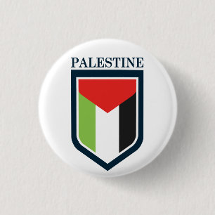 Palestine & Palestinian flag 3 Cm Round Badge