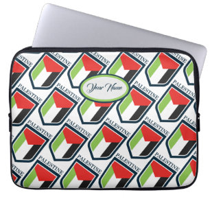 Palestine & Palestinian flag Customized Laptop Sleeve