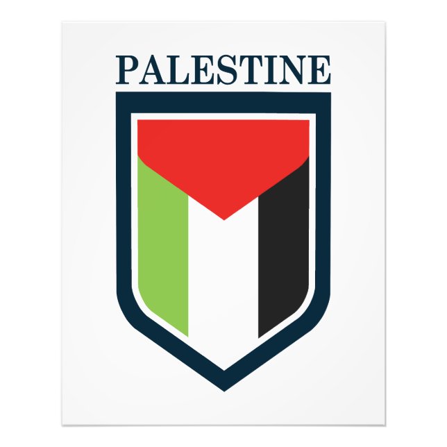 Palestine & Palestinian flag Photo Print (Front)
