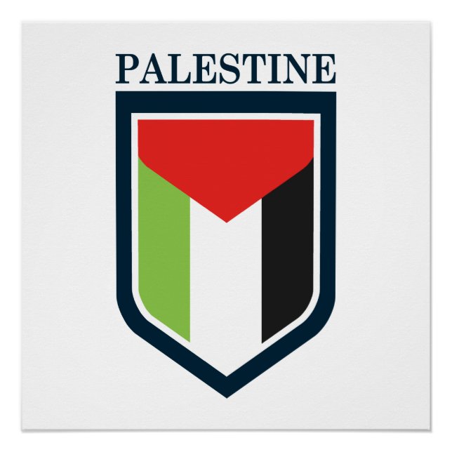 Palestine & Palestinian flag Poster (Front)